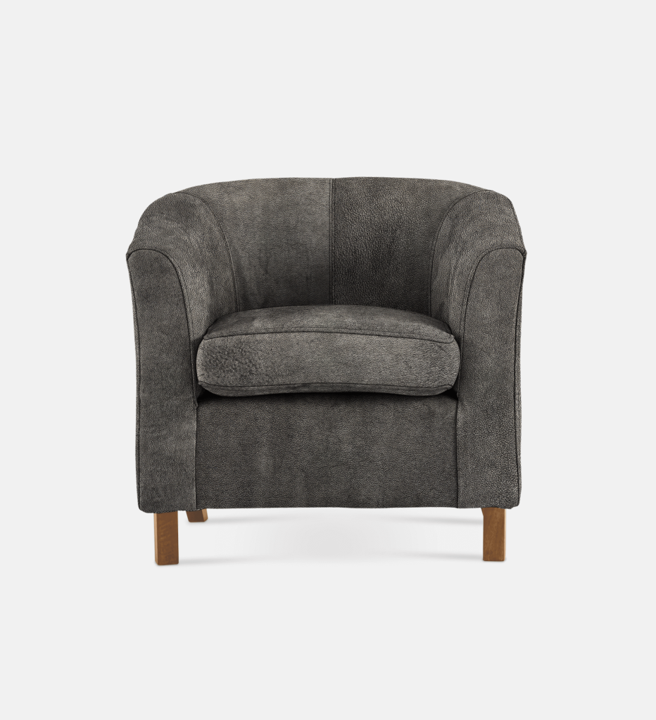 Debbie Tub Leather 1 Seater Light Leg (36087)