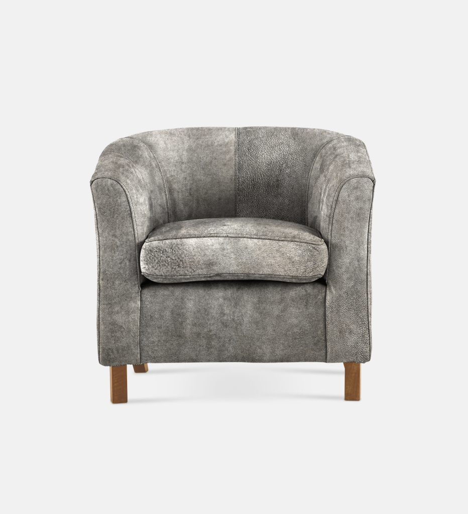 Debbie Tub Leather 1 Seater Light Leg (36063)