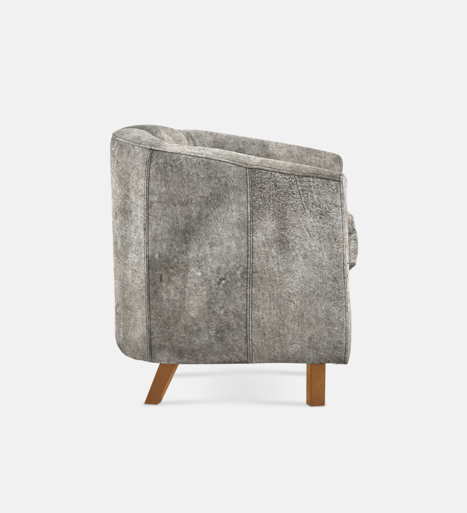 Debbie Tub Leather 1 Seater Light Leg (36065)