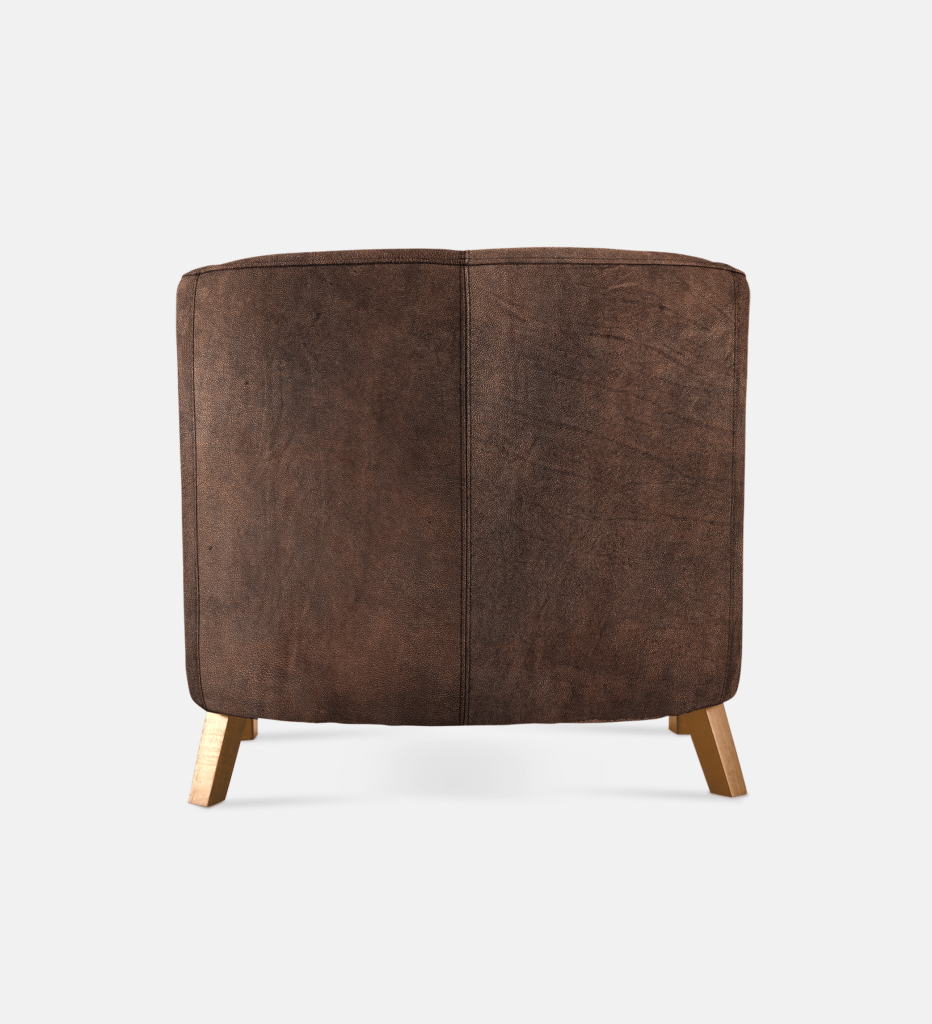 Debbie Tub Leather 1 Seater Light Leg (36070)