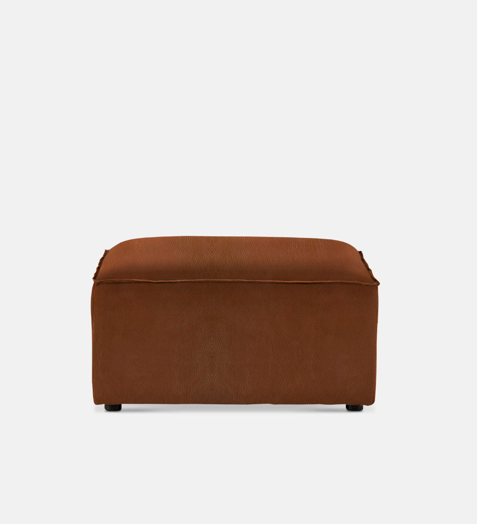Congo Leather Ottoman