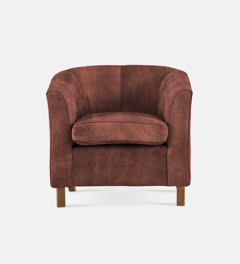 Debbie Tub Leather 1 Seater Light Leg (36079)