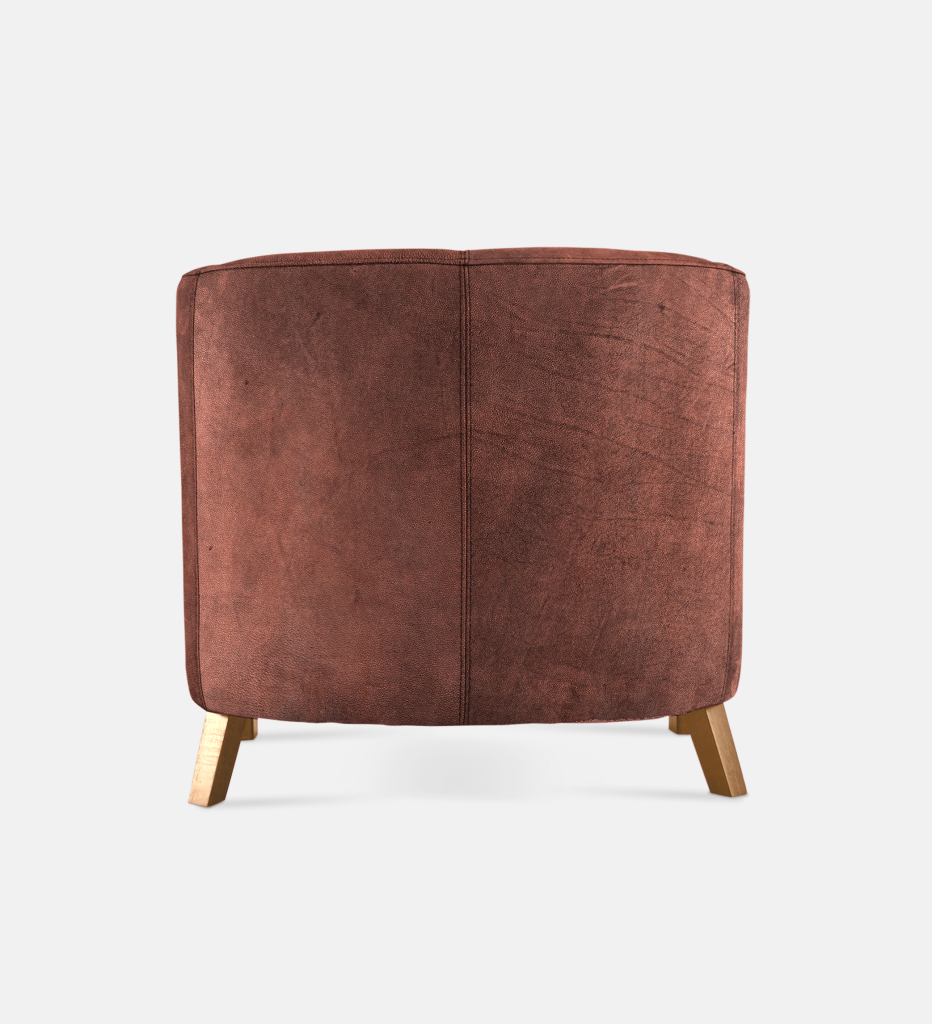 Debbie Tub Leather 1 Seater Light Leg (36082)