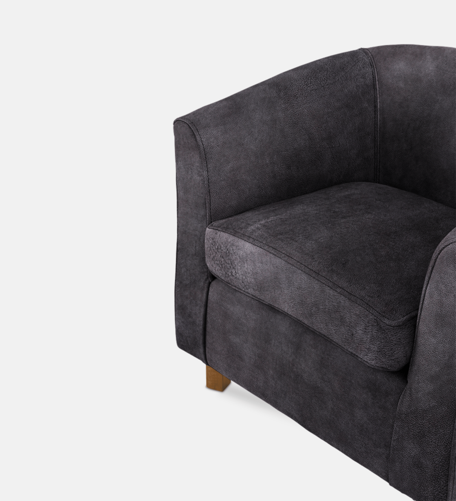 Debbie Tub Leather 1 Seater Light Leg (36084)