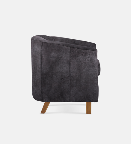 Debbie Tub Leather 1 Seater Light Leg (36085)