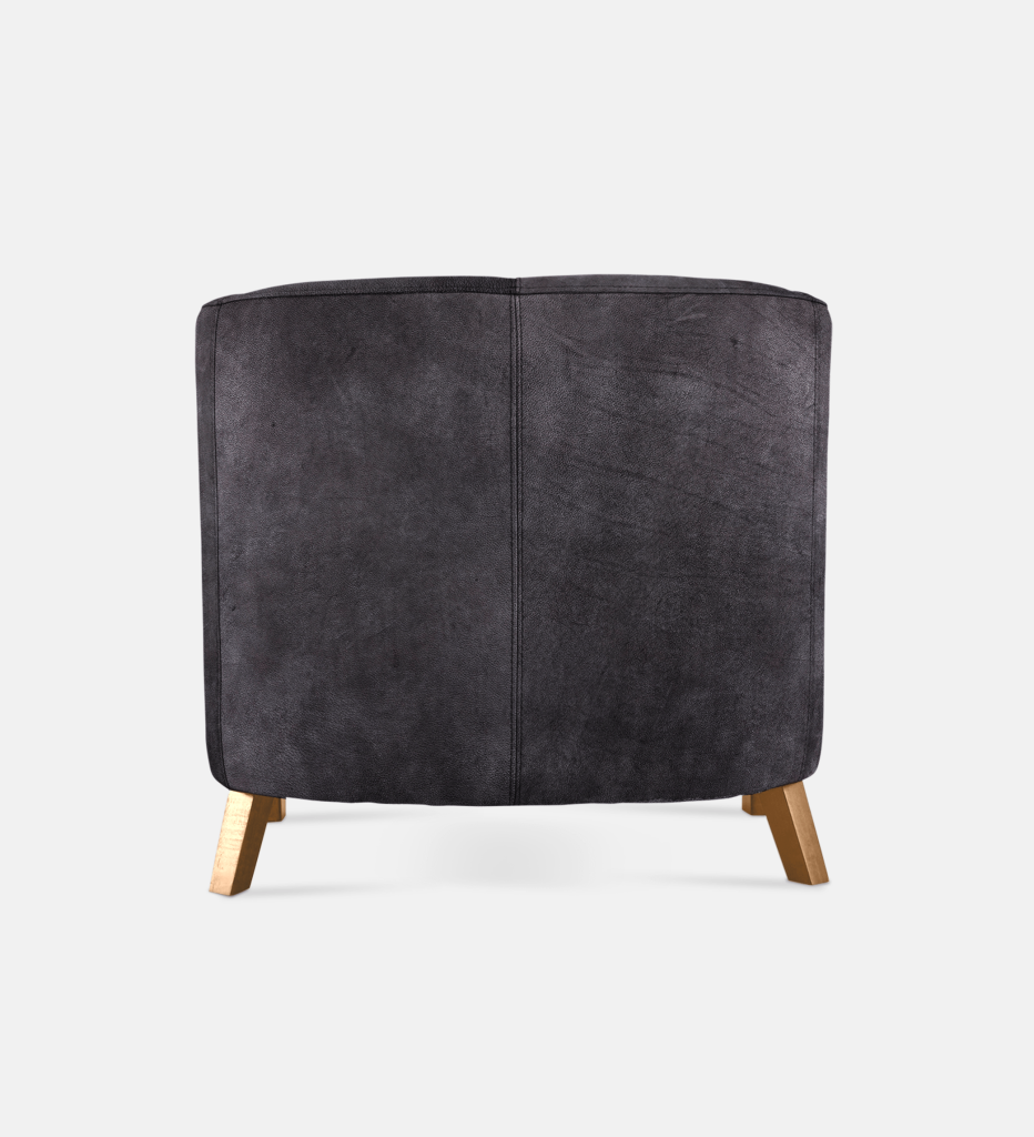 Debbie Tub Leather 1 Seater Light Leg (35883)