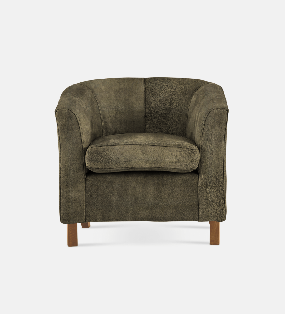 Debbie Tub Leather 1 Seater Light Leg (35884)