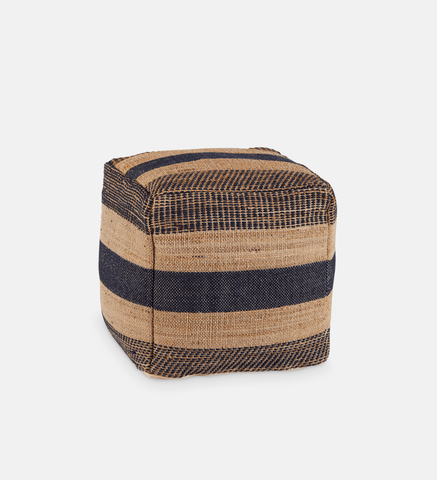 Woven Striped Ottoman (16236)