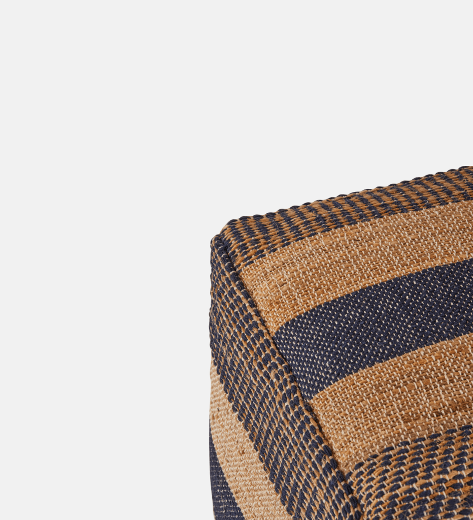 Woven Striped Ottoman (16237)
