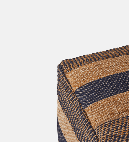 Woven Striped Ottoman (16237)