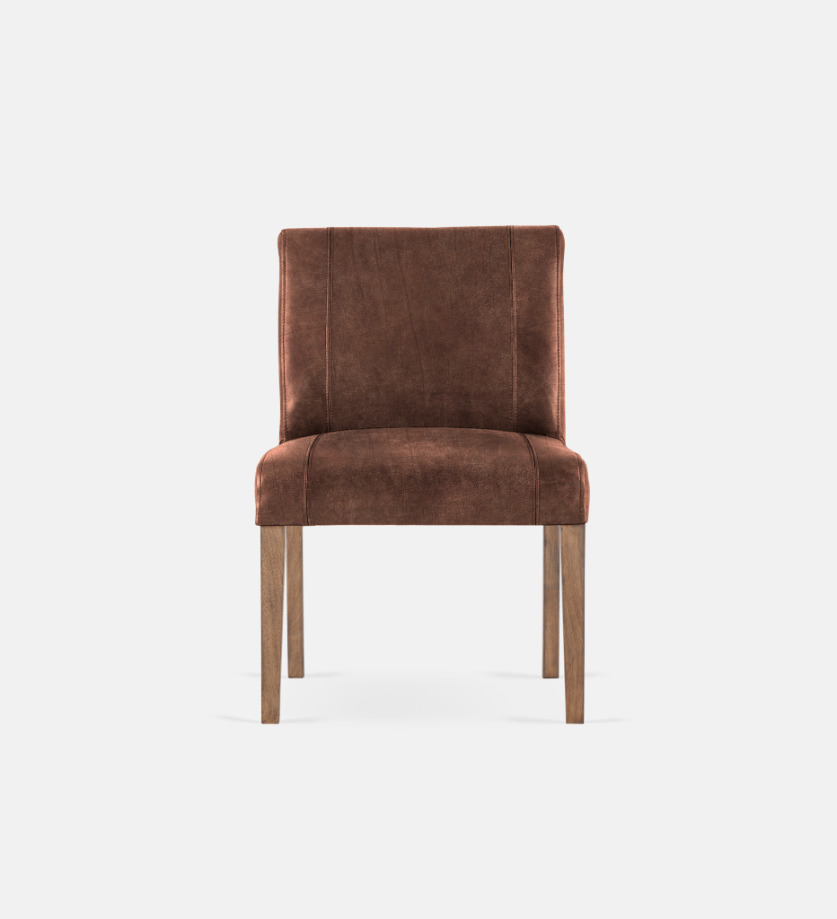 Bennet Leather Dining Light Grey Leg (35549)