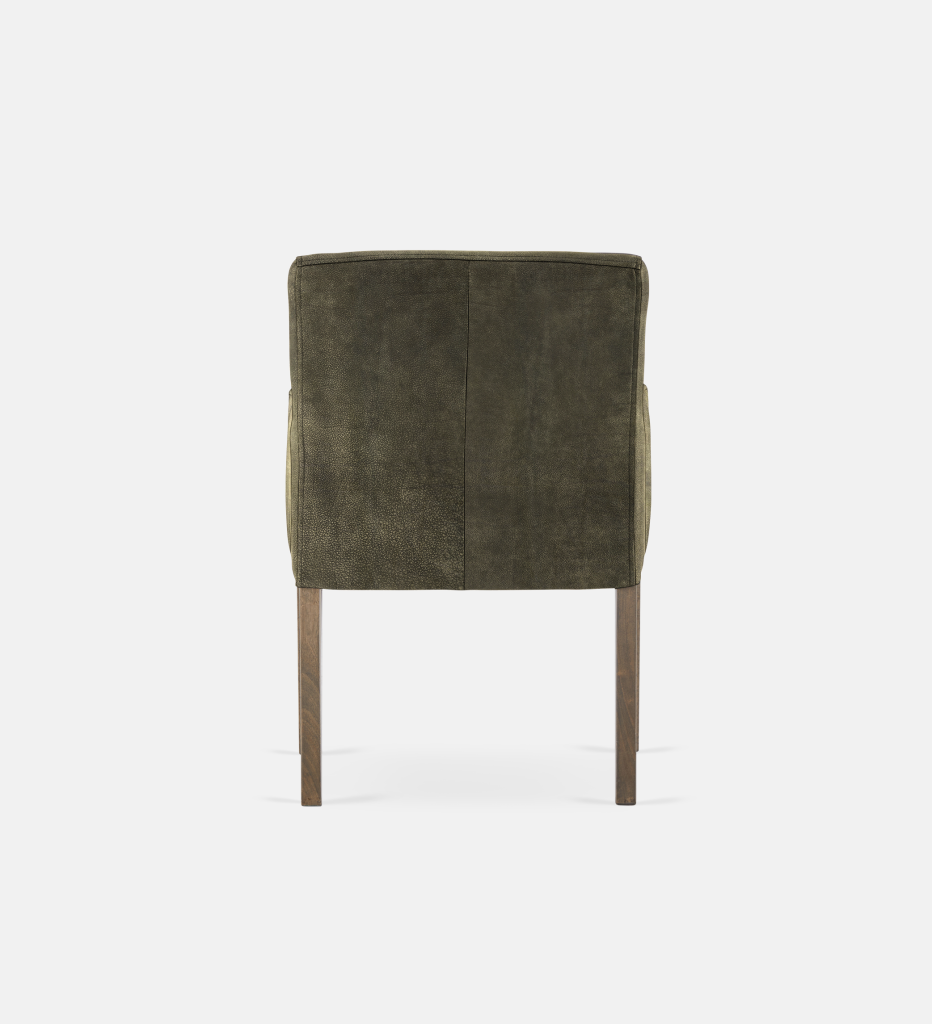 Bennet Leather Carver Light Grey Leg (35444)