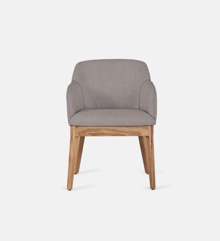 Kelly Fully Upholstered Carver Natural Leg (64614)