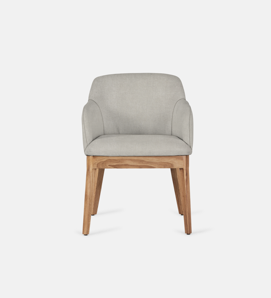 Kelly Fully Upholstered Carver Natural Leg (64618)