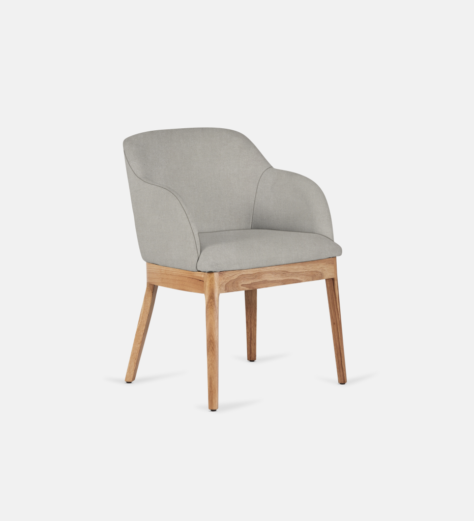 Kelly Fully Upholstered Carver Natural Leg (64619)