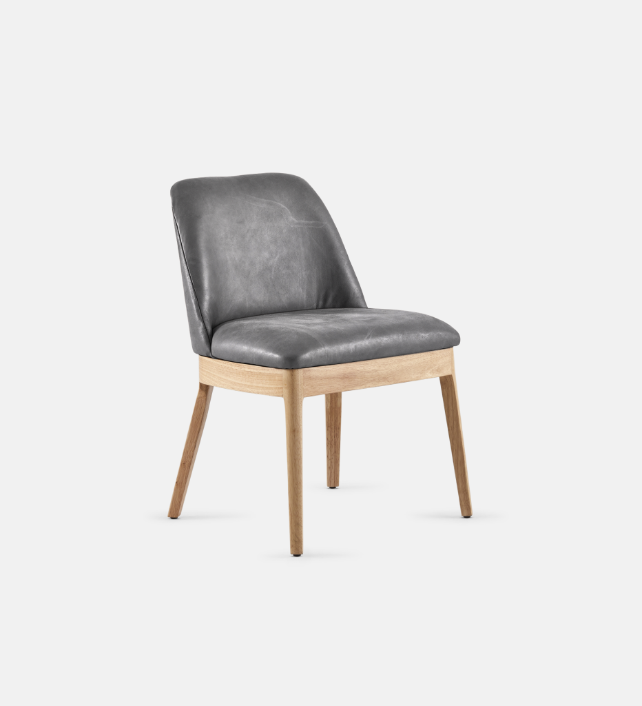 Kelly Leather Dining Natural Leg (64455)