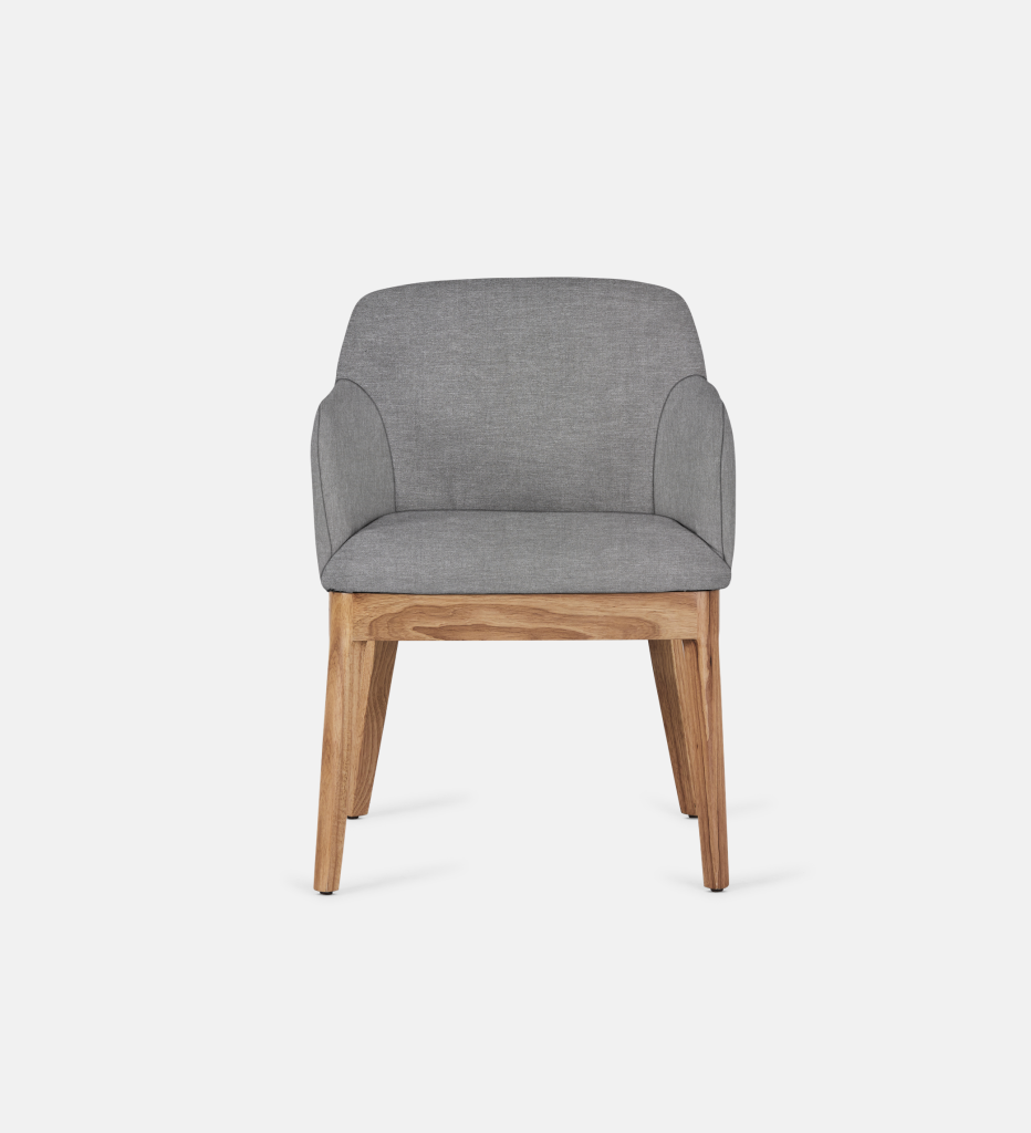 Kelly Fully Upholstered Carver Natural Leg (64458)