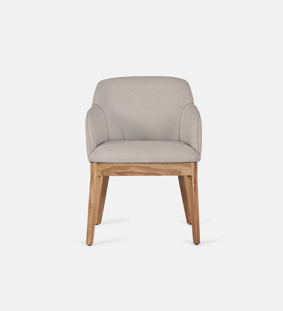 Kelly Fully Upholstered Carver Natural Leg (64244)