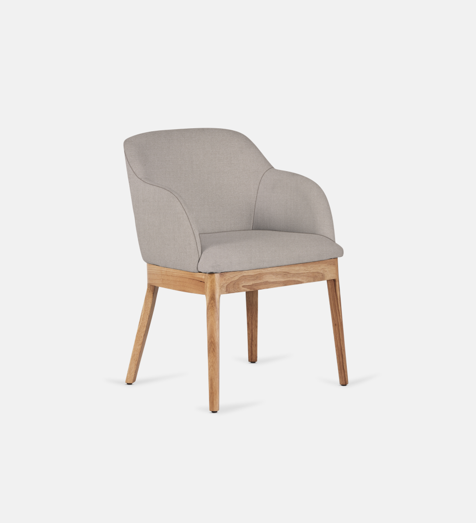 Kelly Fully Upholstered Carver Natural Leg (64245)