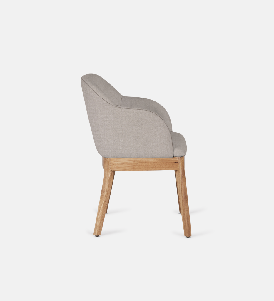 Kelly Fully Upholstered Carver Natural Leg (64246)