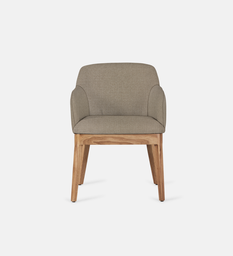 Kelly Fully Upholstered Carver Natural Leg (64181)