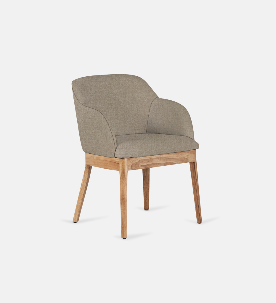 Kelly Fully Upholstered Carver Natural Leg (64182)