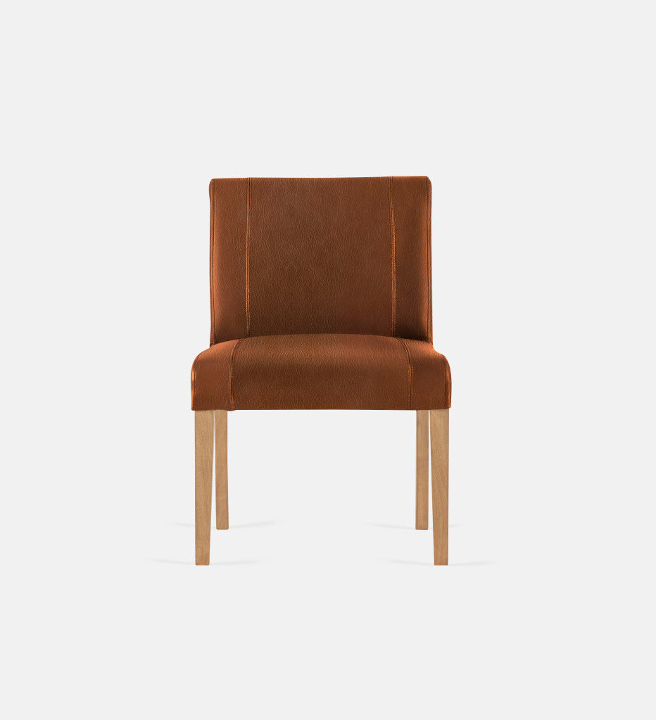 Bennet Leather Dining Chair Natural Leg (74264)