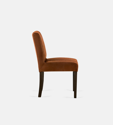 Bennet Leather Dining Chair Brown Leg (74271)