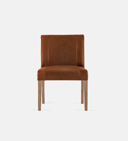 Bennet Leather Dining Chair Light Grey Leg (74274)