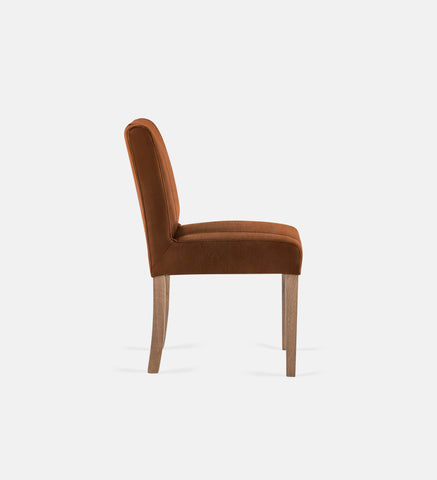 Bennet Leather Dining Chair Light Grey Leg (74276)