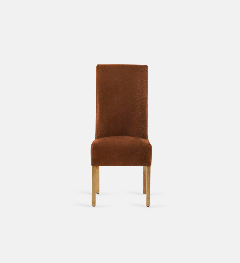 Kritsa Leather Dining Chair Natural Leg (74278)