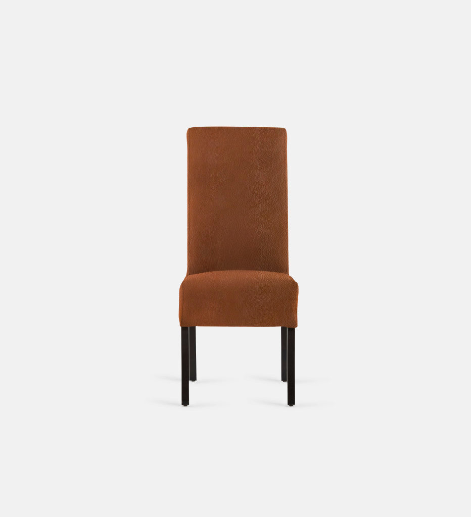 Kritsa Leather Dining Chair Brown Leg (74282)