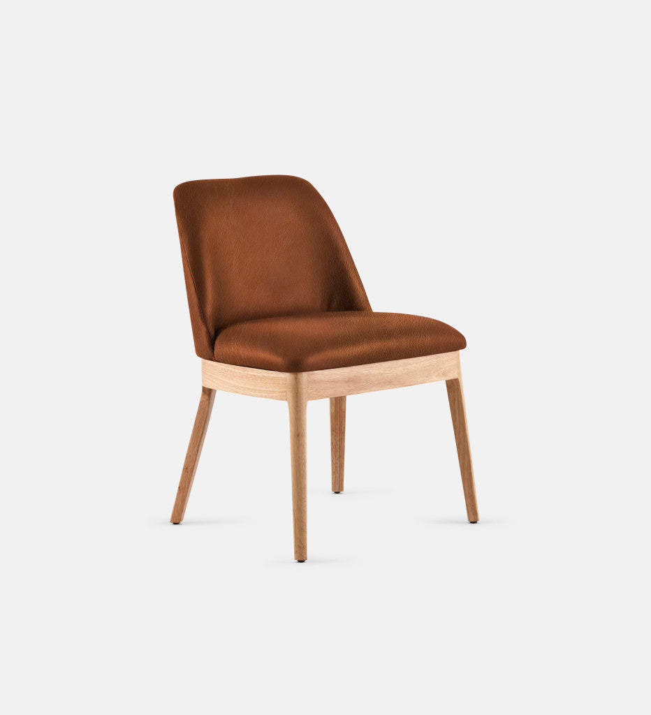 Kelly Leather Dining Chair Natural Leg (74288)