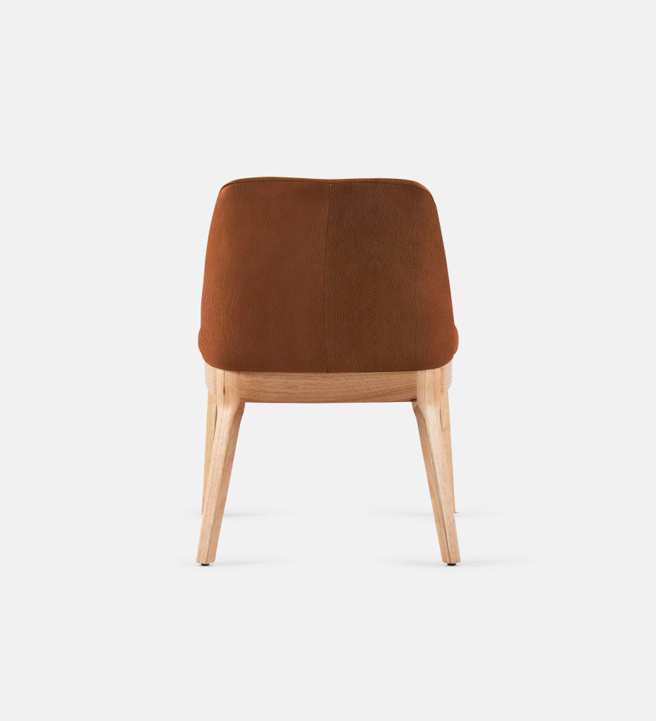 Kelly Leather Dining Chair Natural Leg (74077)
