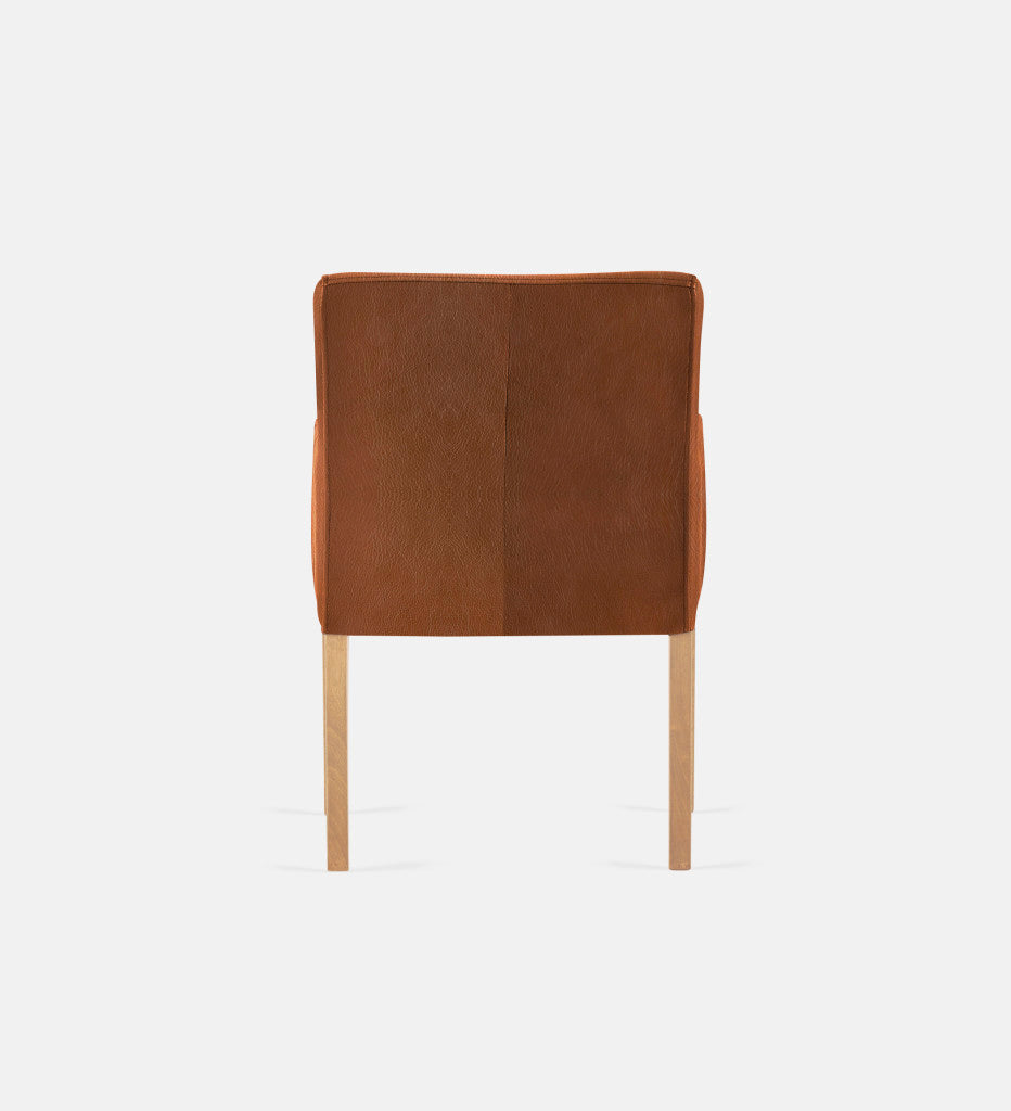 Bennet Leather Carver Chair Natural Leg (74100)