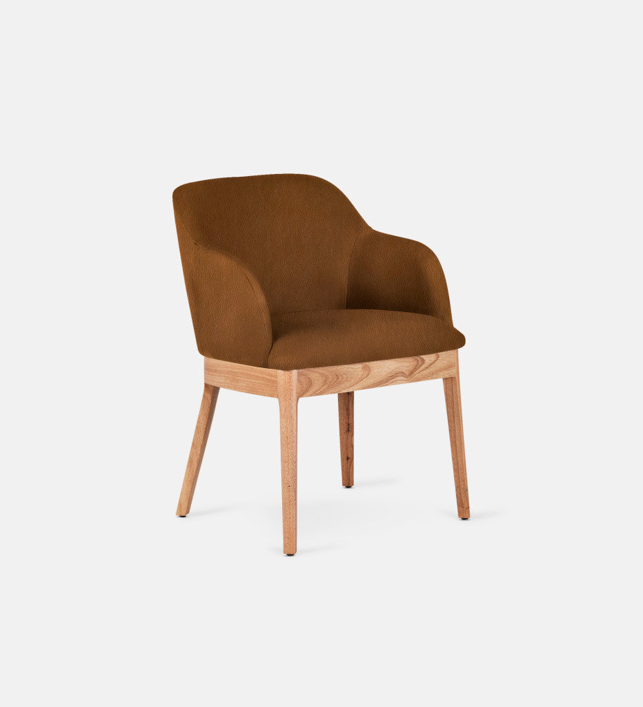 Kelly Leather Carver Chair Natural Leg (75165)