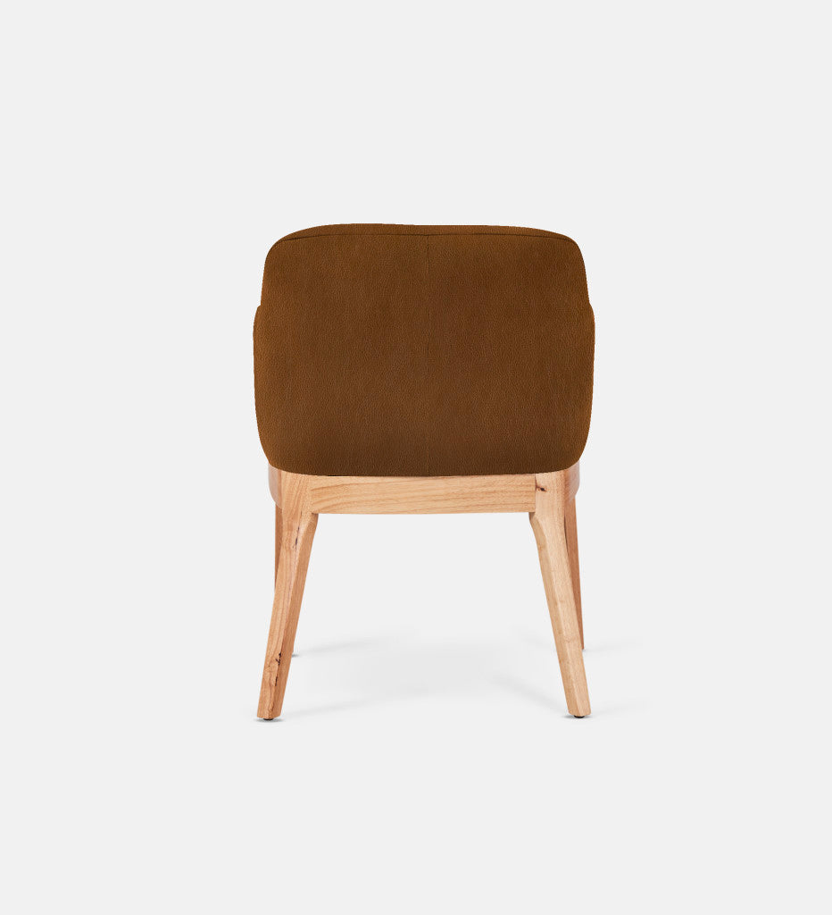 Kelly Leather Carver Chair Natural Leg (75215)