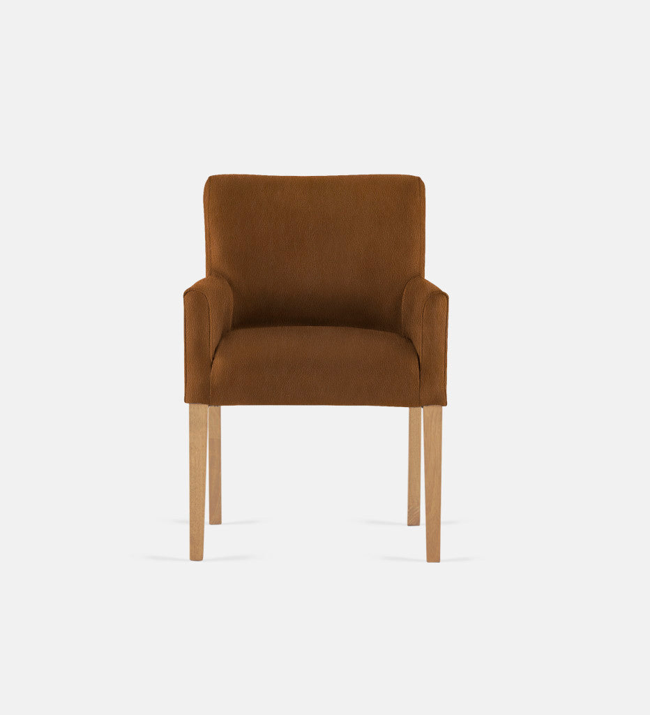 Bennet Leather Carver Chair Natural Leg (75201)