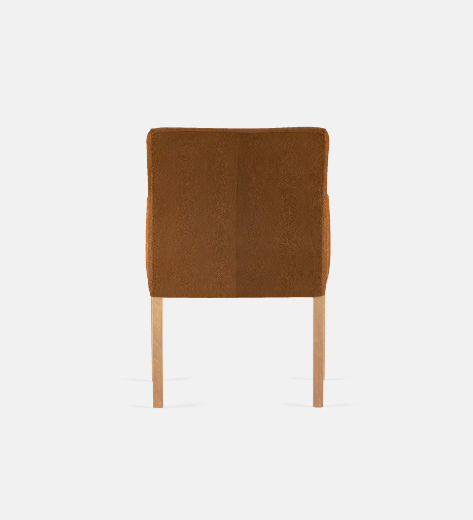 Bennet Leather Carver Chair Natural Leg (75204)