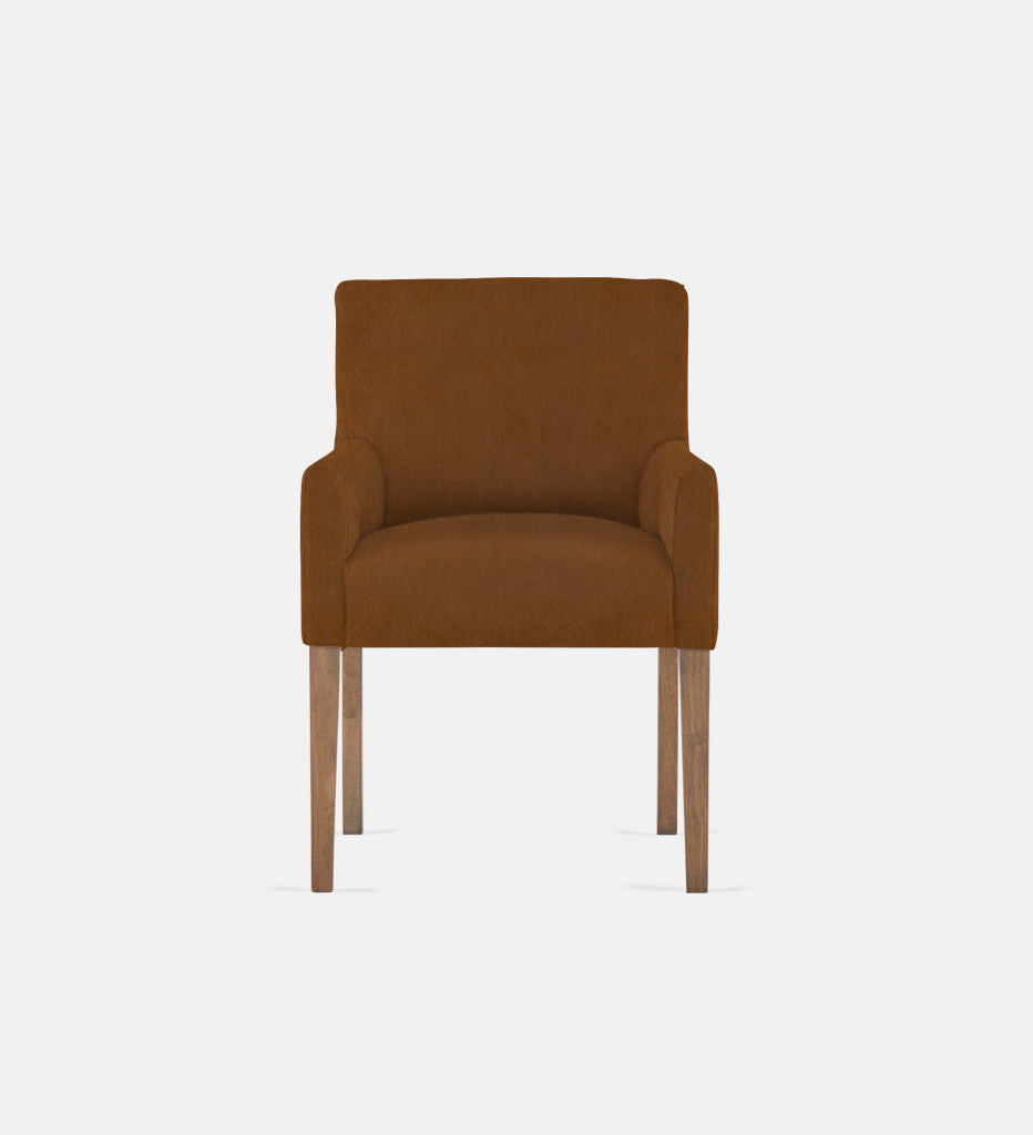 Bennet Leather Carver Chair Light Grey Leg (75206)