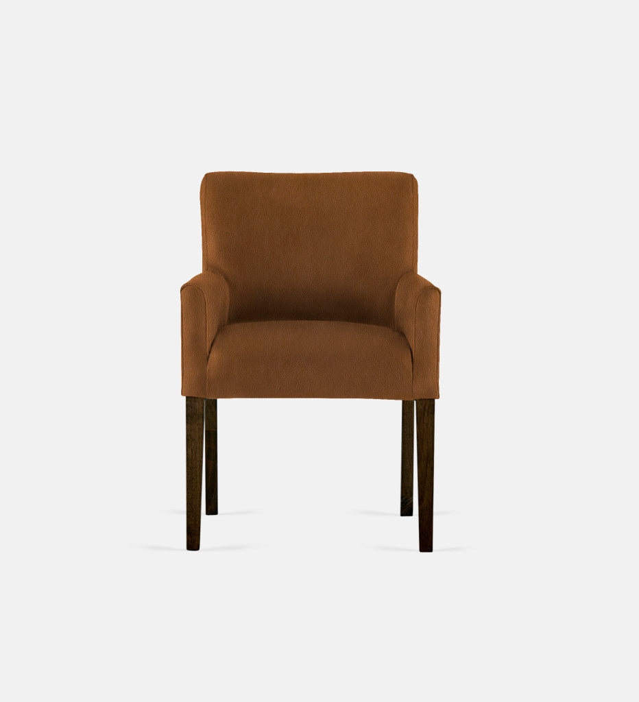 Bennet Leather Carver Chair Brown Leg (75210)