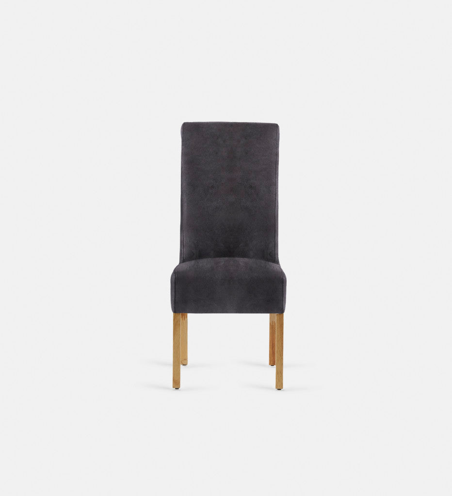 Kritsa Leather Dining Chair Natural Leg (73710)