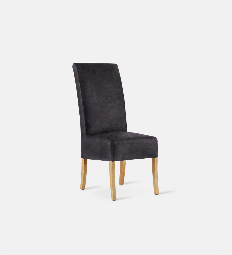 Kritsa Leather Dining Chair Natural Leg (73711)