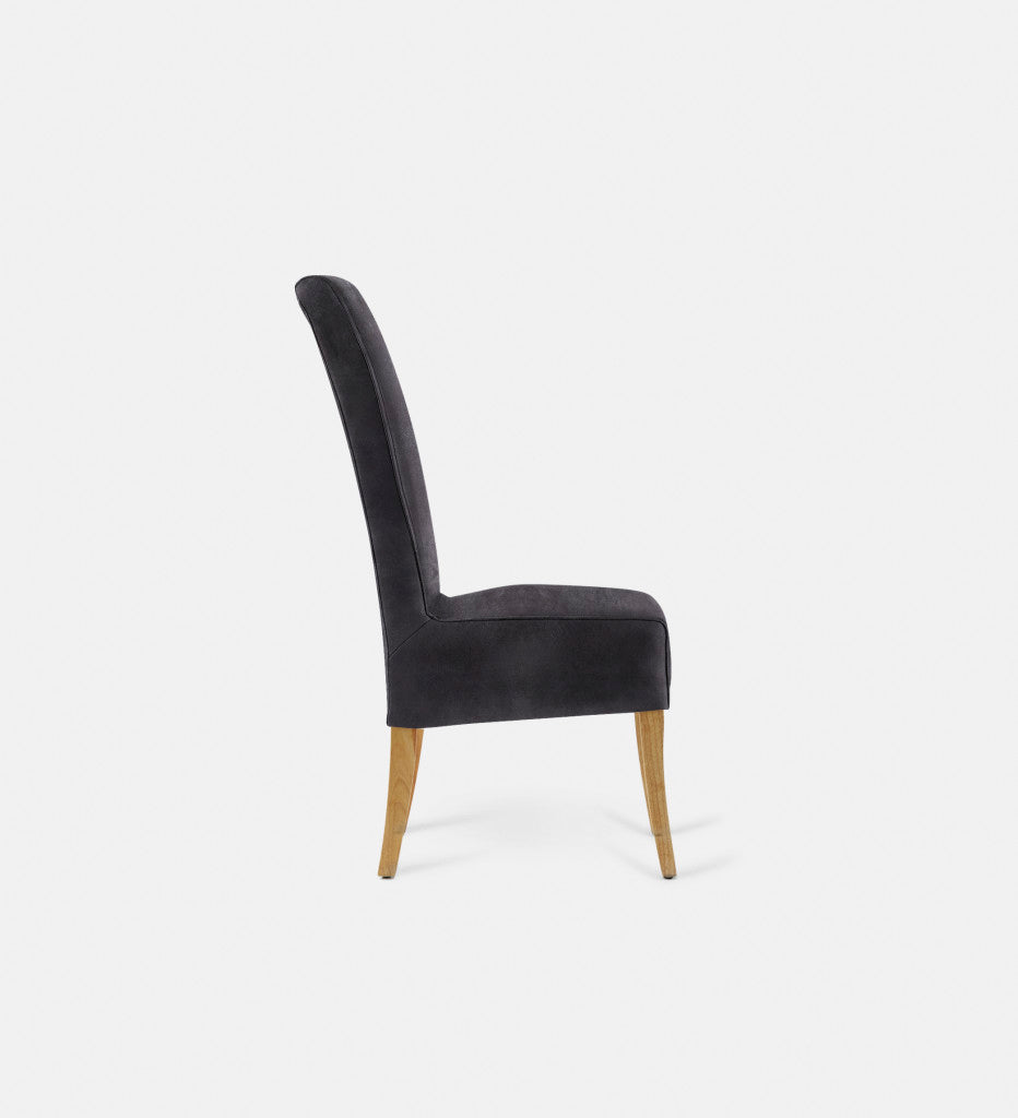 Kritsa Leather Dining Chair Natural Leg (73712)
