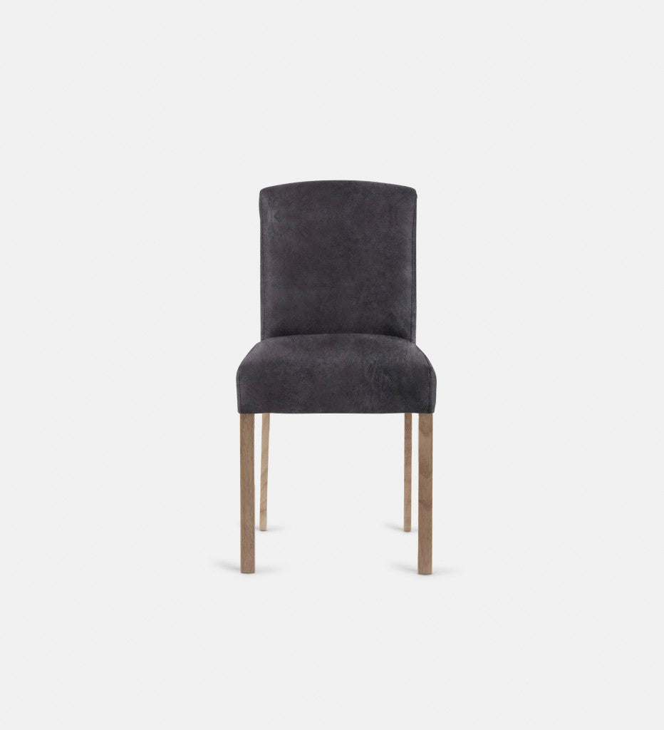Samuel Leather Dining Chair Light Grey Leg (72334)