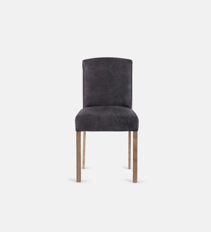 Samuel Leather Dining Chair Light Grey Leg (72334)