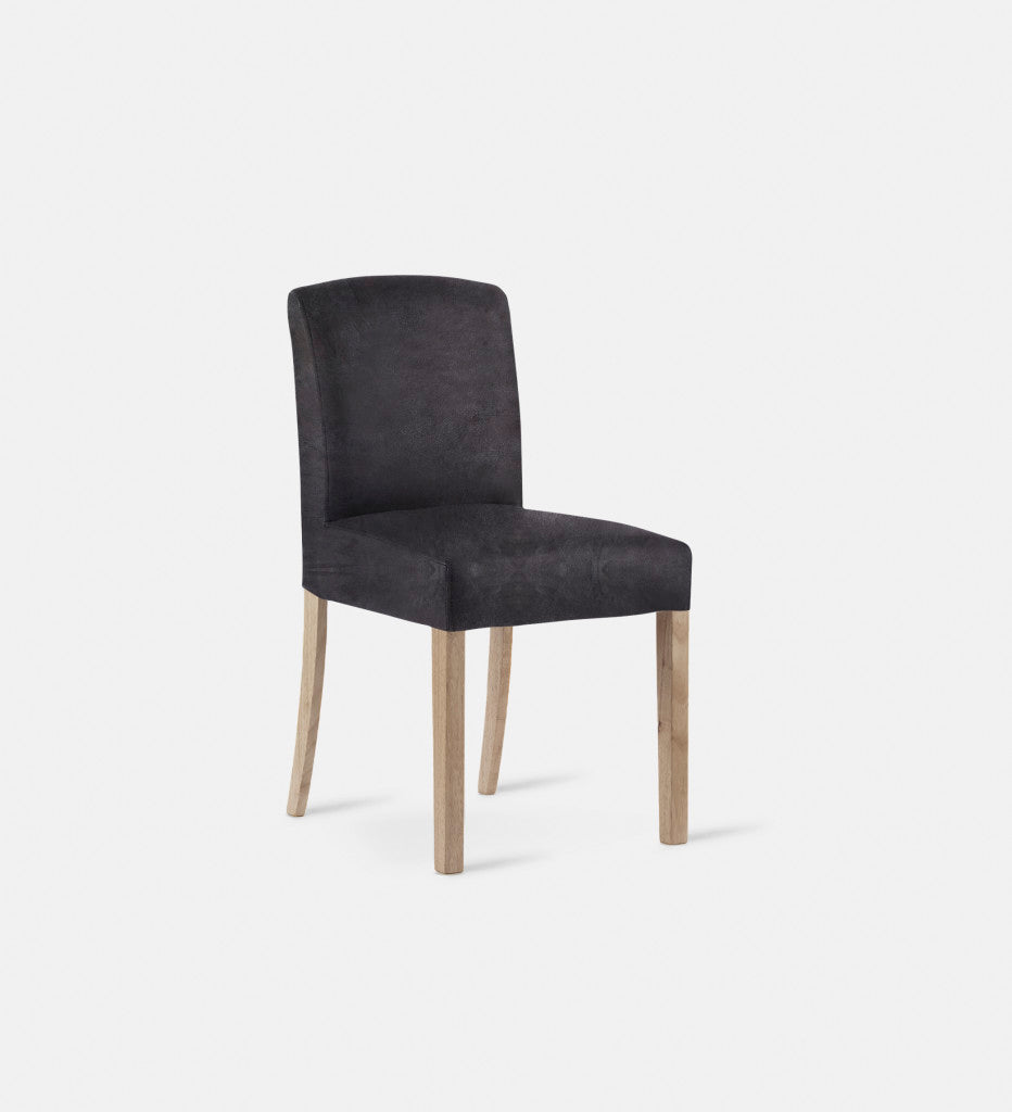 Samuel Leather Dining Chair Light Grey Leg (72335)