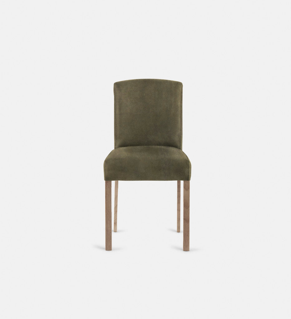 Samuel Leather Dining Chair Light Grey Leg (72339)