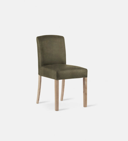 Samuel Leather Dining Chair Light Grey Leg (72340)