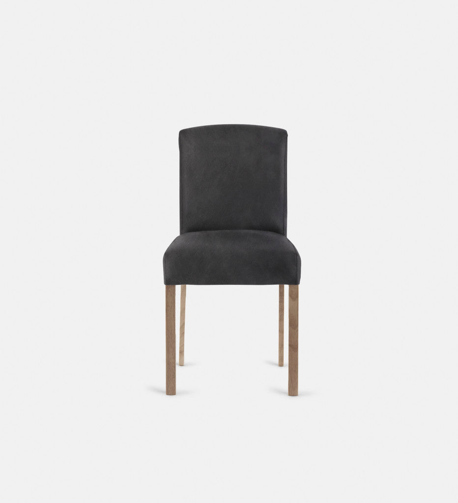 Samuel Leather Dining Chair Light Grey Leg (72417)